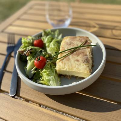 Parmentier de canard forestier