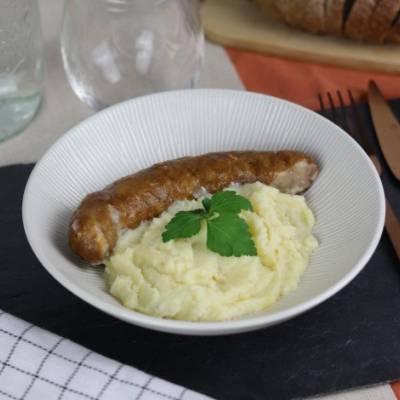 Saucisse fumée aligot