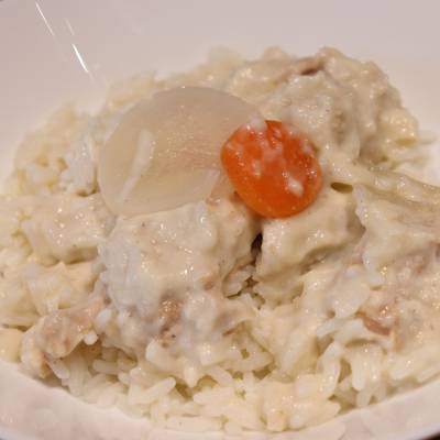 Blanquette de veau et son riz