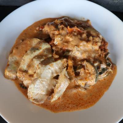 Poulet tandoori et ratatouille