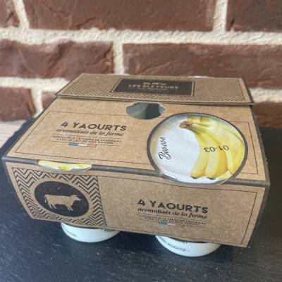 Yaourts à la banane x4