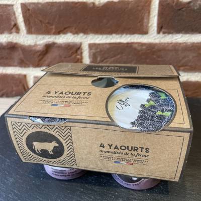 Yaourts à la mûre x4