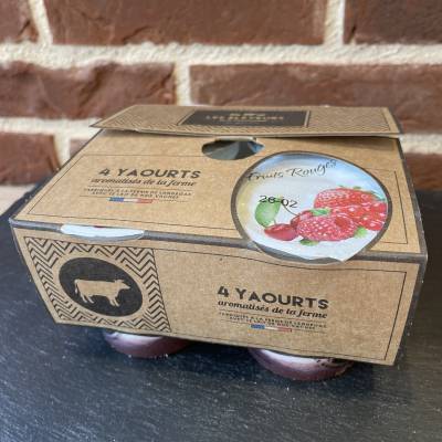 Yaourts aux fruits rouges x4