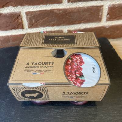 Yaourts à la cerise x4