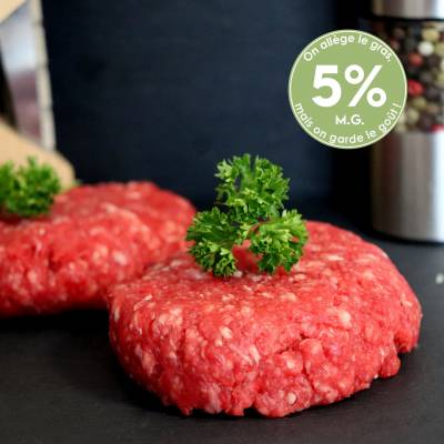Petit haché de boeuf x2 5% de MG