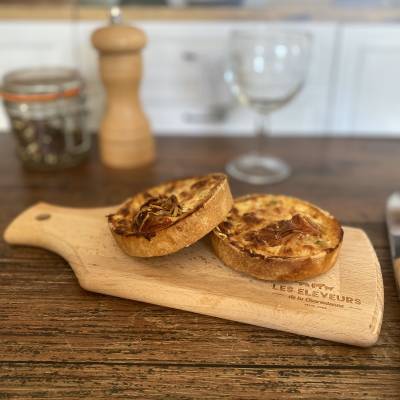 Quiche saumon et poireaux x2