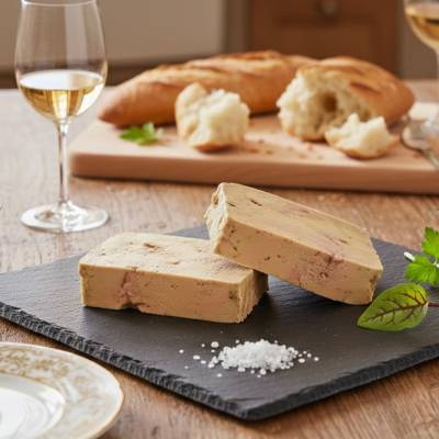 Foie gras frais de canard tranché x2
