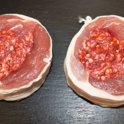 Roulade d'agneau chorizo x2