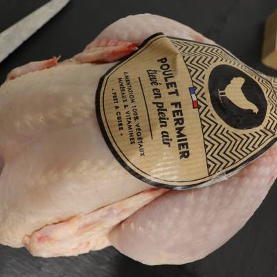 Poulet fermier blanc